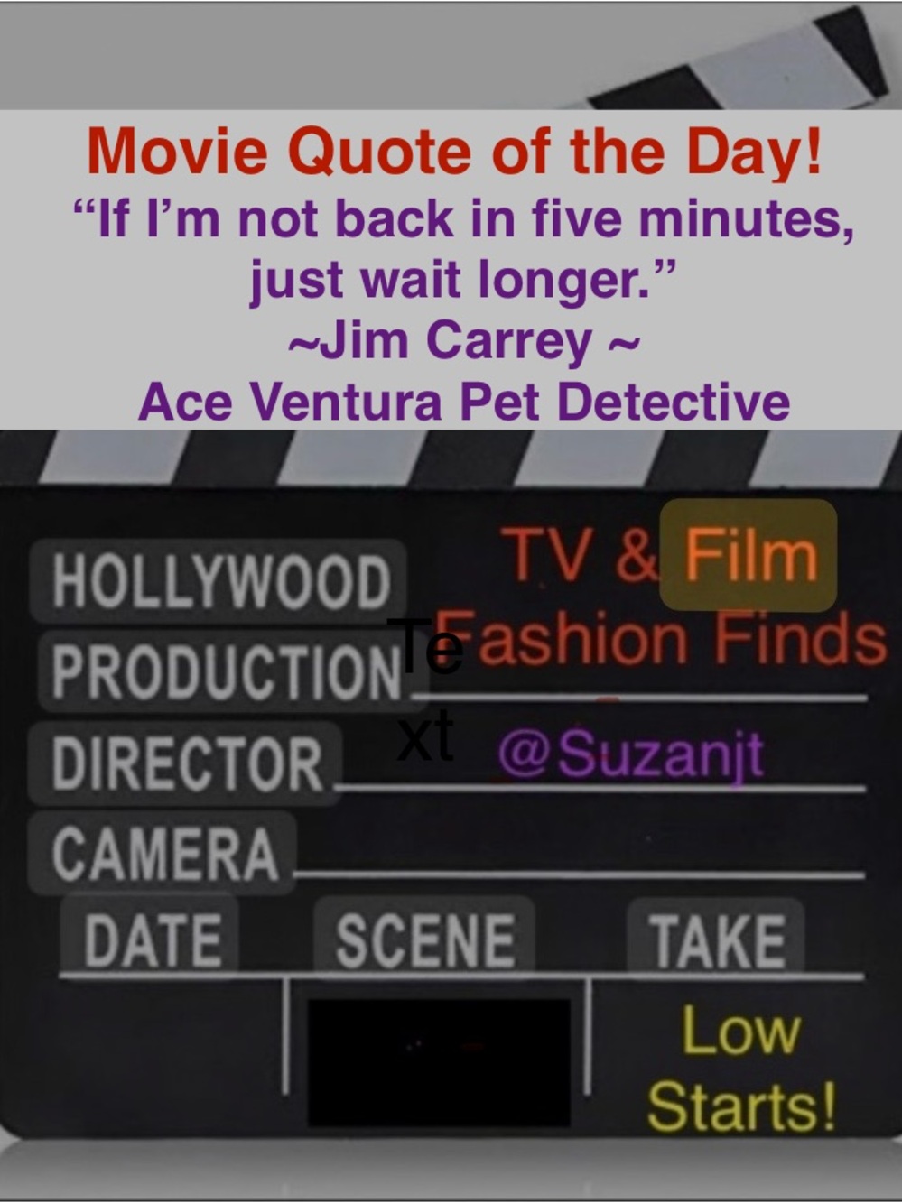 About 90% of the items in closet are from Film & TV Studio Wardrobe Deptartments